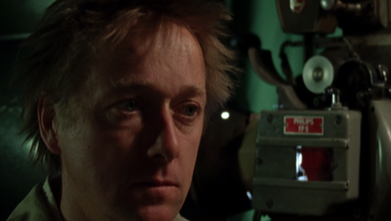 Projektionen eines Filmvorführers in einem Pornokino